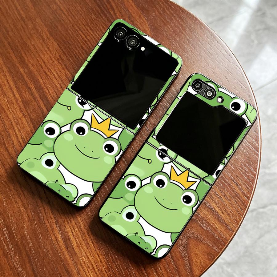 Phone Cases Z Flip 6 - Full Cover Frog Design Phone Cover