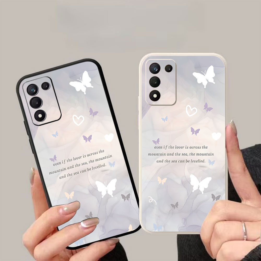 Phone Cases For Samsung S21 5G - Minimalist Butterfly Silicone Phone Case For