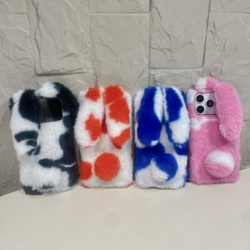 Phone Cases Iphone 17 Pro - Cute Rabbit Design Fluffy Phone Cases
