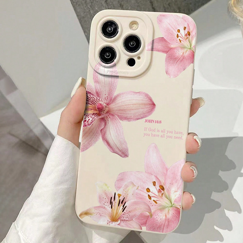 Blue Floral Painted Silicone I - Phone Cases Like Loopy 评论和价格