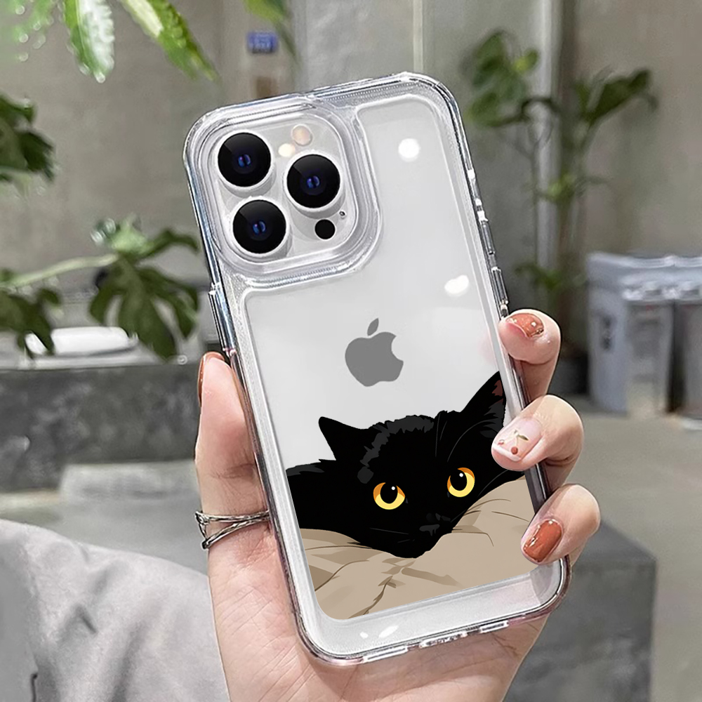 Black Cat Funny Couple Fashion - Phone Cases Funny 评论和价格