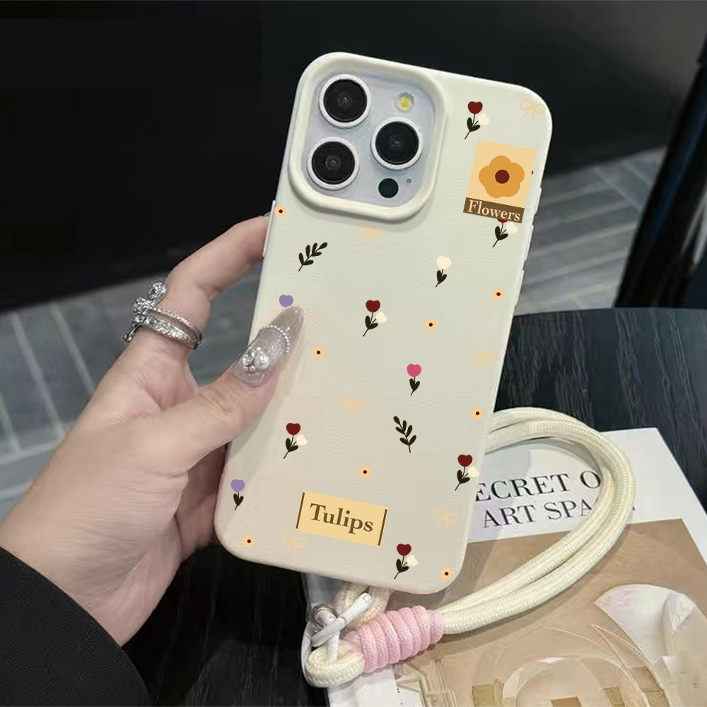 Tulip Bow Strap Rope Phone Cas - Phone Cases Leather 评论和价格