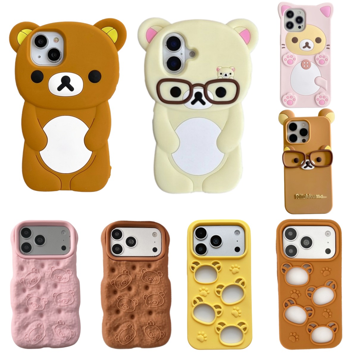 So Cute 3D Cartoon Teddy Bear  - Phone Cases Iphone 17 Pro 评论和价格