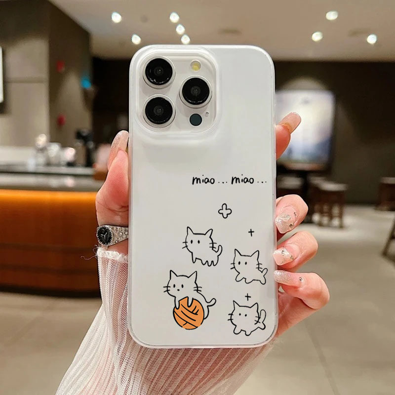 Cute Black Cat Pattern Phone C - Phone Cases Xr Cute 评论和价格