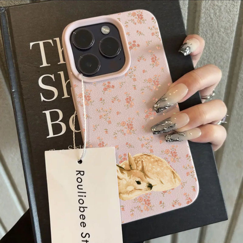 Cute Deer Full Floral Pattern  - Phone Cases Xr Cute 评论和价格