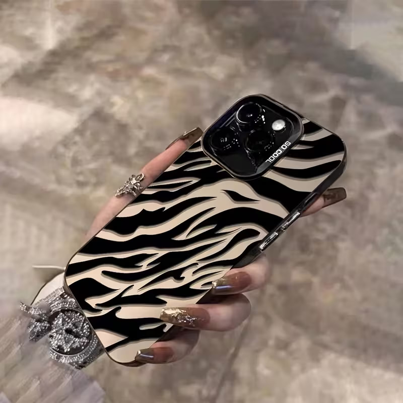 Zebra Pattern Black Advanced I - Phone Cases Like Loopy 评论和价格