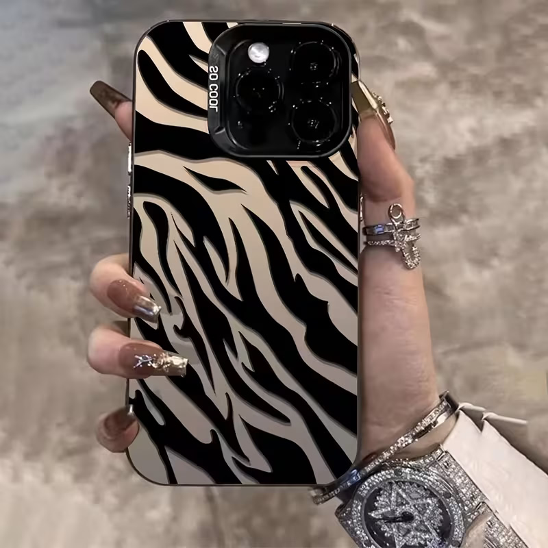 Zebra Pattern Black Advanced I - Phone Cases Like Loopy 评论和价格