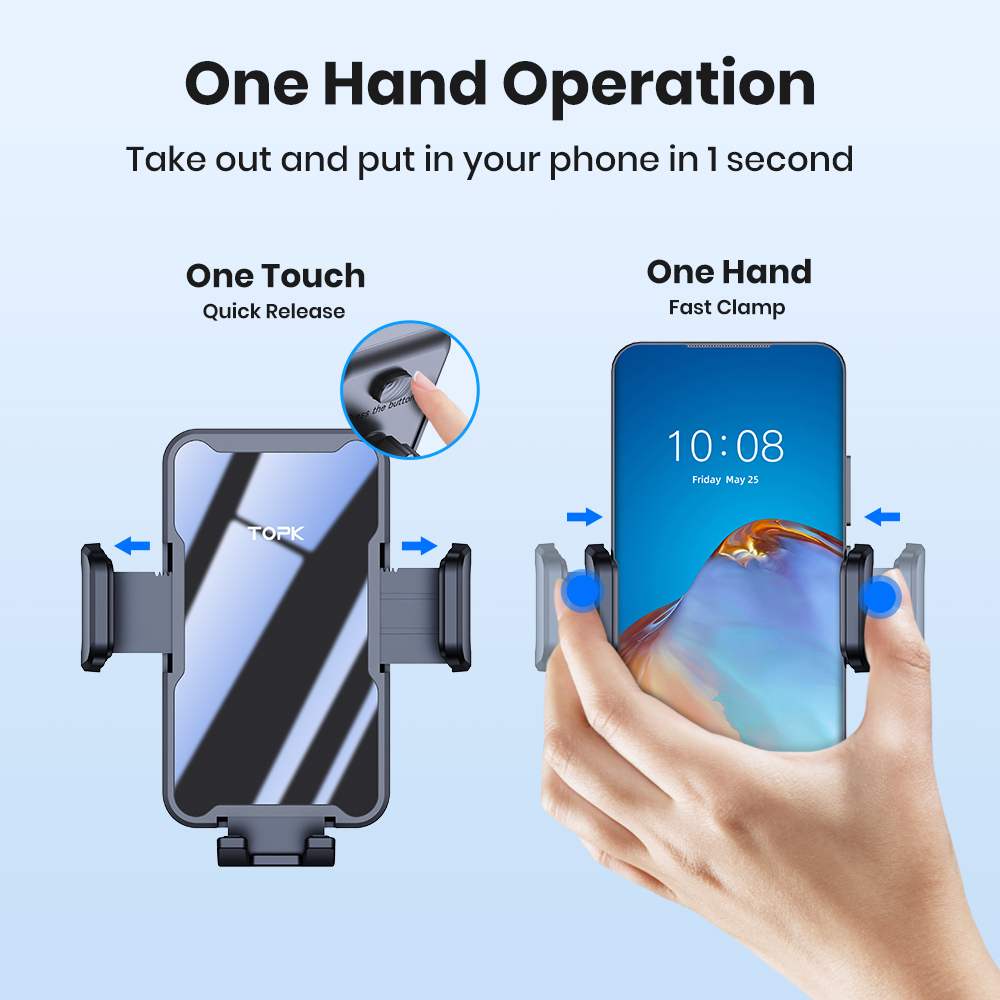 TOPK Car Phone Holder Air Vent - Phone Cases Heavy Duty 评论和价格