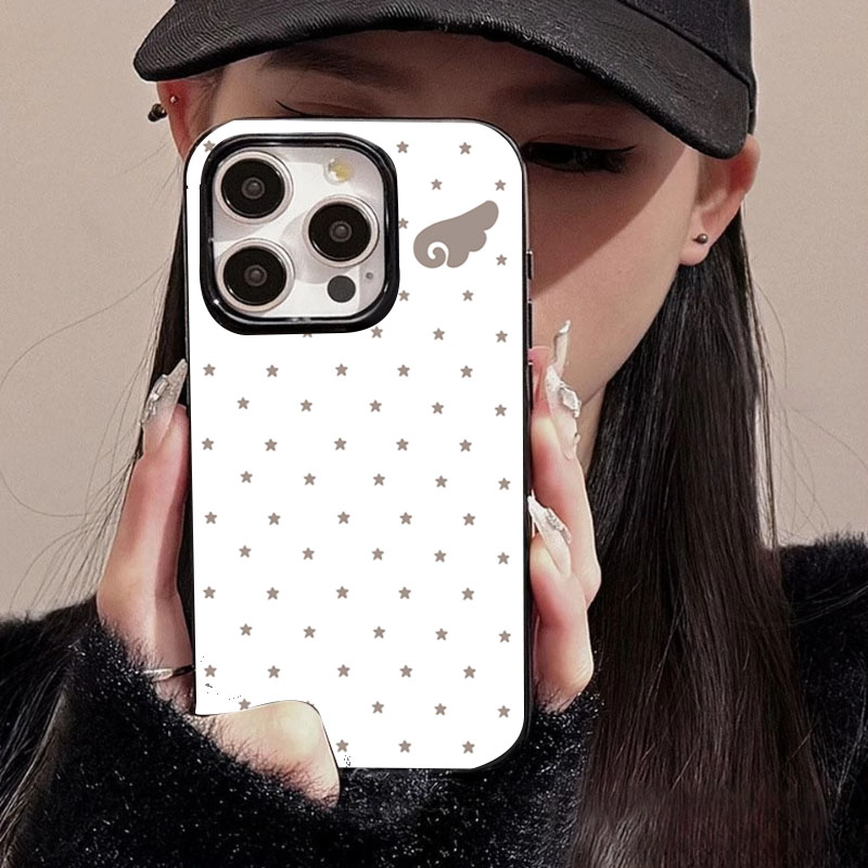 Cute Star Angel Wings Black Si - Phone Cases Xr Cute 评论和价格