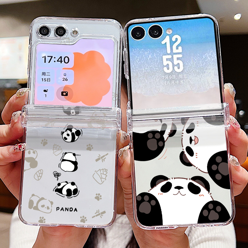 Cute Panda Pattern Phone Case  - Phone Cases Z Flip 6 评论和价格
