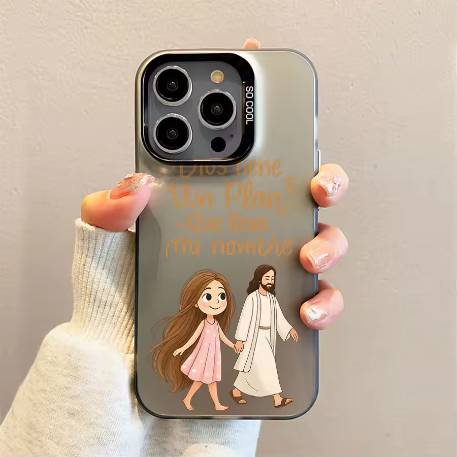 Cute Girl Walking With God Mat - Phone Cases Xr Cute 评论和价格