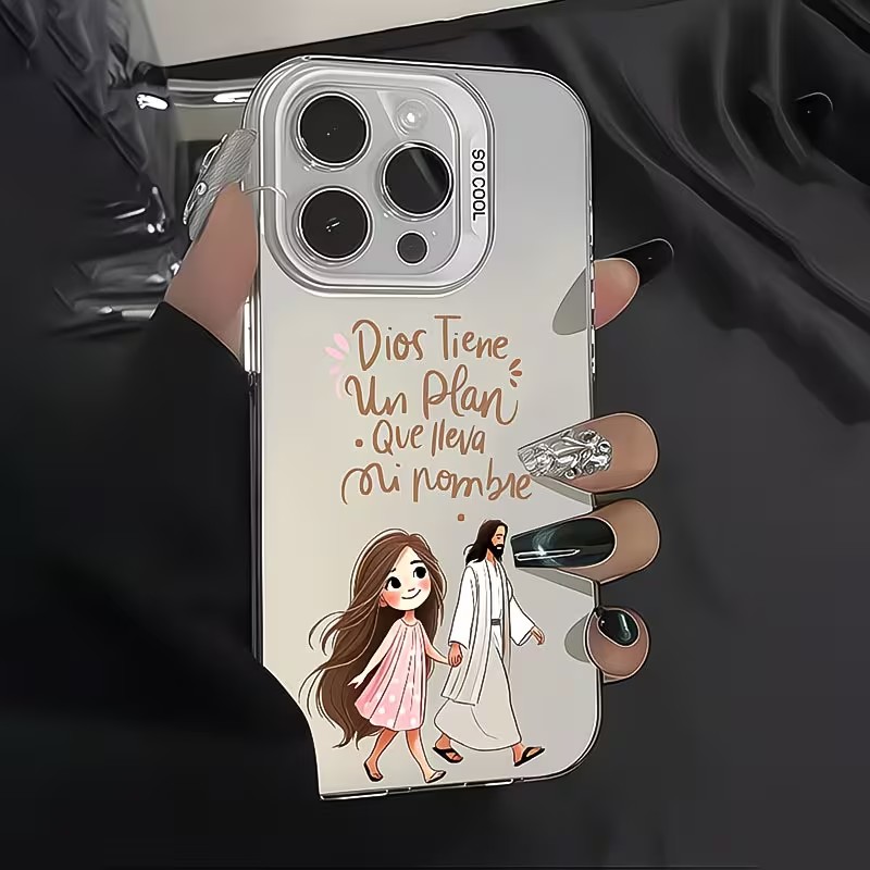 Cute Girl Walking With God Mat - Phone Cases Xr Cute 评论和价格