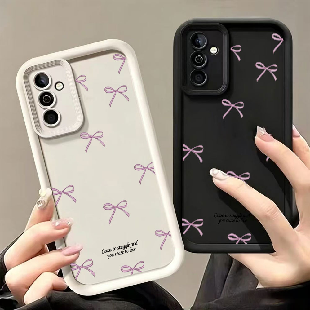 Pink Bow Print Soft TPU Phone  - Phone Cases For Samsung S21 5G 评论和价格