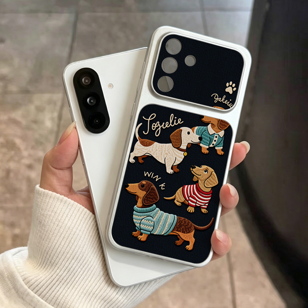 Cartoon Puppy Leather Phone Ca - Phone Cases Leather 评论和价格
