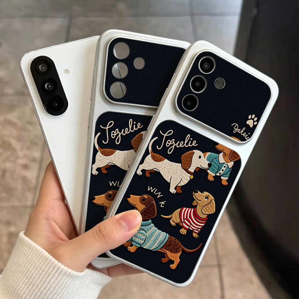 Cartoon Puppy Leather Phone Ca - Phone Cases Leather 评论和价格