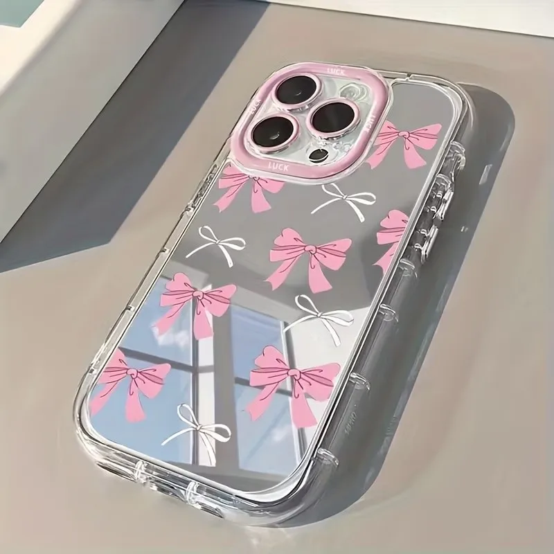 Simple Blue Pink Bow Girl Cute - Phone Cases Xr Cute 评论和价格