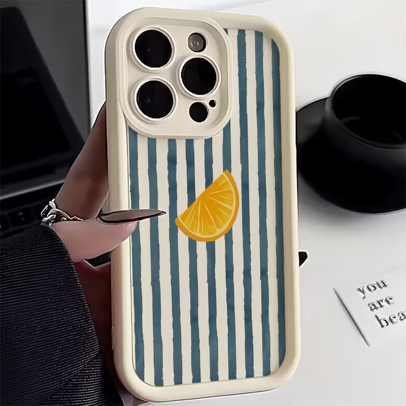 Striped Lemon Slice Pattern Ph - Phone Cases Like Loopy 评论和价格