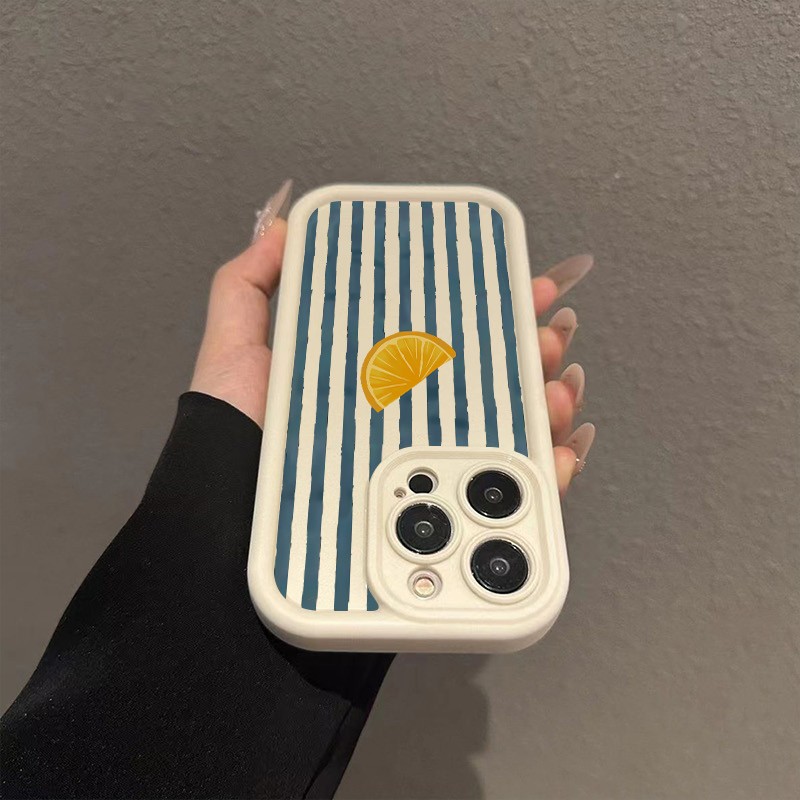 Striped Lemon Slice Pattern Ph - Phone Cases Like Loopy 评论和价格