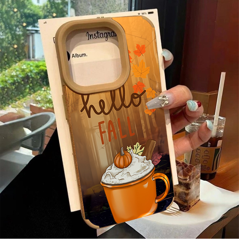 Retro Maple Leaf Fall Coffee P - Phone Cases Leather 评论和价格