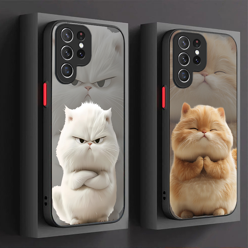Angry Cat Couple Style Case fo - Phone Cases For Samsung S21 5G 评论和价格