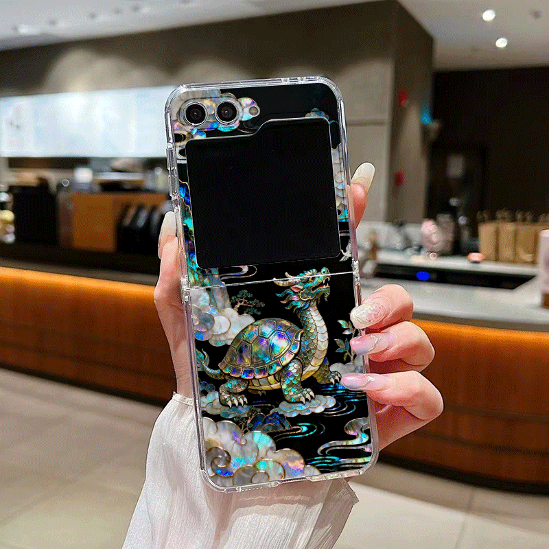 Stylish Tiger Dragon Marble Te - Phone Cases Z Flip 6 评论和价格