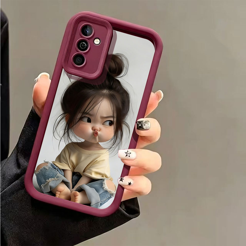 Meatball Head Girl Silicone Sh - Phone Cases For Samsung S21 5G 评论和价格