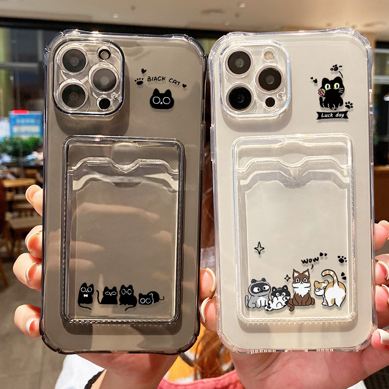 Cute Black Cat Phone Case For  - Phone Cases Xr Cute 评论和价格
