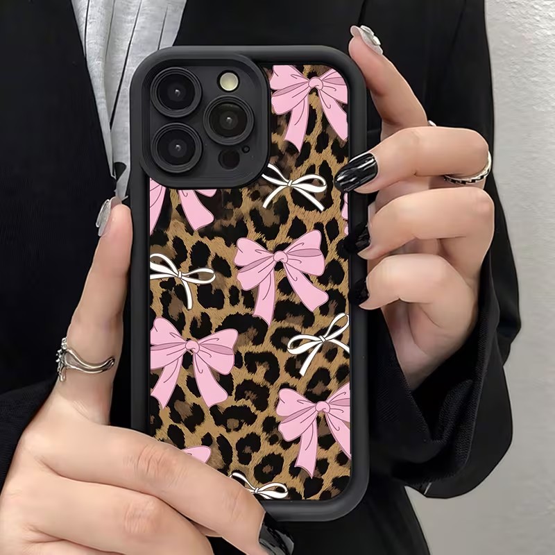 Leopard Print Bow Phone Case F - Phone Cases Like Loopy 评论和价格