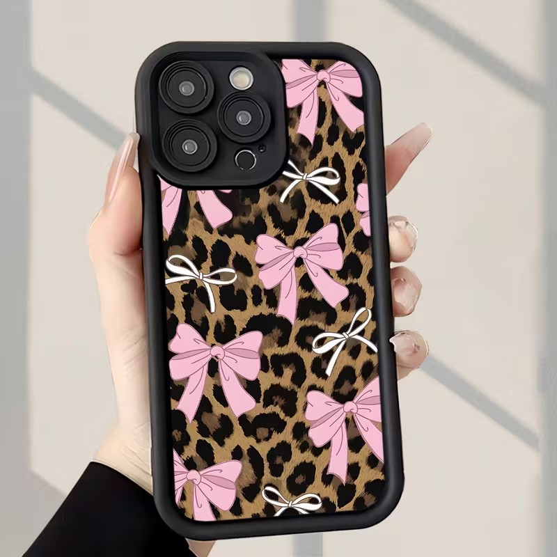 Leopard Print Bow Phone Case F - Phone Cases Like Loopy 评论和价格