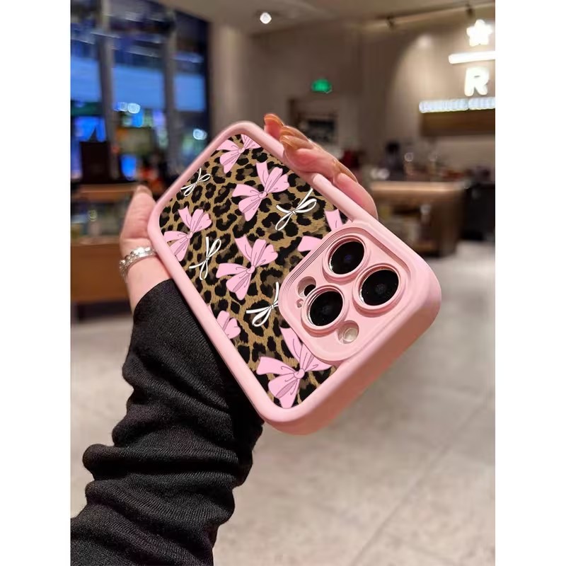 Leopard Print Bow Phone Case F - Phone Cases Like Loopy 评论和价格
