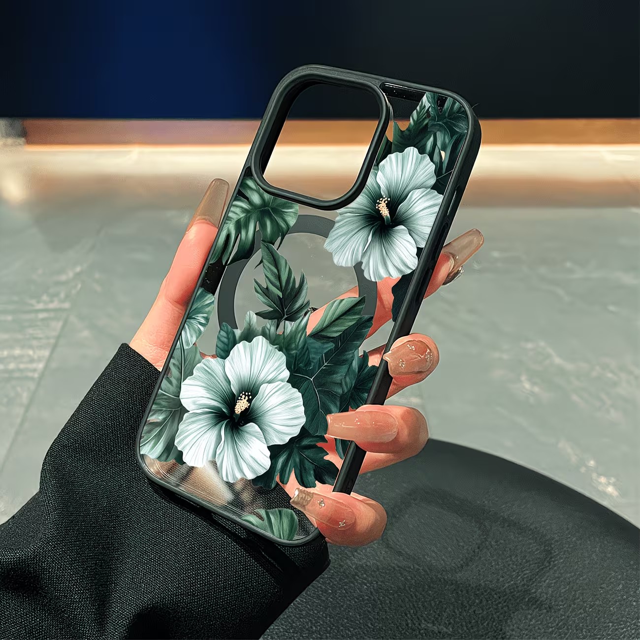 Green Floral Print Phone Case  - Phone Cases Like Loopy 评论和价格