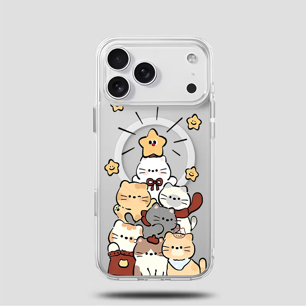 Cute Cartoon Kitten Print Comp - Phone Cases Iphone 17 Pro 评论和价格