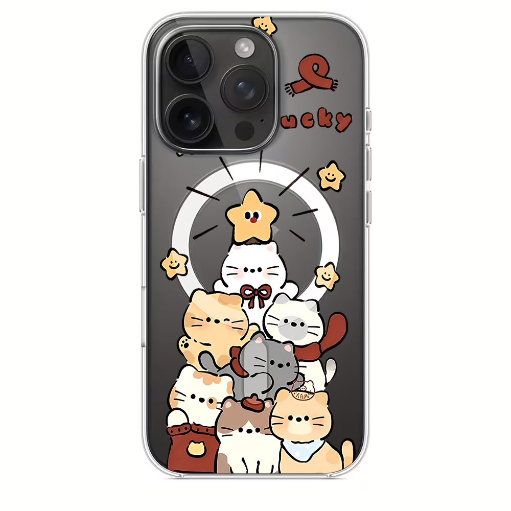 Cute Cartoon Kitten Print Comp - Phone Cases Iphone 17 Pro 评论和价格